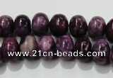 CTJ513 15.5 inches 8*12mm rondelle dyed purple jasper beads wholesale