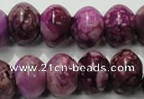 CTJ515 15.5 inches 12*16mm rondelle dyed purple jasper beads wholesale