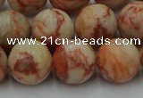 CTJ704 15.5 inches 12mm round red net jasper beads wholesale