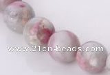 CTO18 15 inches 14mm round natural tourmaline beads wholesale