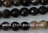 CTO462 15.5 inches 7mm faceted round natural tourmaline gemstone beads