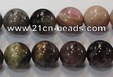CTO53 15.5 inches 12mm round natural tourmaline beads wholesale