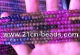 CTO665 15.5 inches 4mm round natural tourmaline gemstone beads