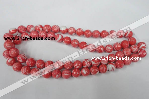 CTU1005 15.5 inches 14mm round synthetic turquoise beads wholesale