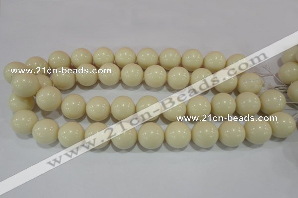 CTU1437 15.5 inches 16mm round synthetic turquoise beads