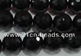 CTU1487 15.5 inches 16mm faceted round synthetic turquoise beads