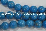 CTU1621 15.5 inches 6mm round synthetic turquoise beads