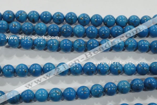 CTU1626 15.5 inches 16mm round synthetic turquoise beads