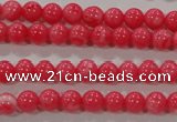 CTU2610 15.5 inches 4mm round synthetic turquoise beads