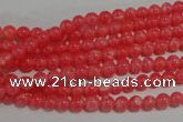 CTU2730 15.5 inches 4mm round synthetic turquoise beads