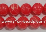 CTU2735 15.5 inches 14mm round synthetic turquoise beads