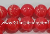 CTU2736 15.5 inches 16mm round synthetic turquoise beads