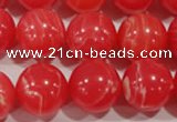 CTU2737 15.5 inches 18mm round synthetic turquoise beads