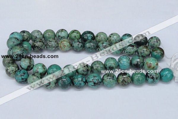 CTU431 15.5 inches 16mm round African turquoise beads wholesale