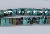CTU445 15.5 inches 5*8mm heishi African turquoise beads wholesale