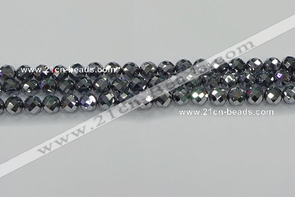 CTZ612 15.5 inches 8mm faceted round terahertz beads wholesale
