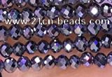 CTZ651 15.5 inches 2mm faceted round tiny terahertz beads
