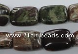 CUG155 15.5 inches 13*18mm rectangle australian unakite beads