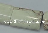 CWB03 15.5 inches 22*32mm rectangle natural white howlite gemstone beads