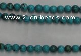 CWB551 15.5 inches 3mm round howlite turquoise beads wholesale