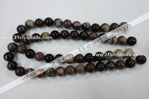 CWJ206 15.5 inches 16mm round wood jasper gemstone beads wholesale