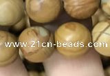 CWJ513 15.5 inches 10mm round wooden jasper beads wholesale