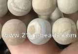 CWJ522 15.5 inches 8mm round matte wooden jasper beads wholesale