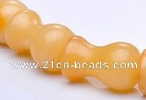CYJ26 12*20mm lamp shape yellow jade gemstone beads Wholesale