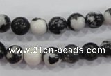 CZJ204 15.5 inches 10mm round black & white zebra jasper beads