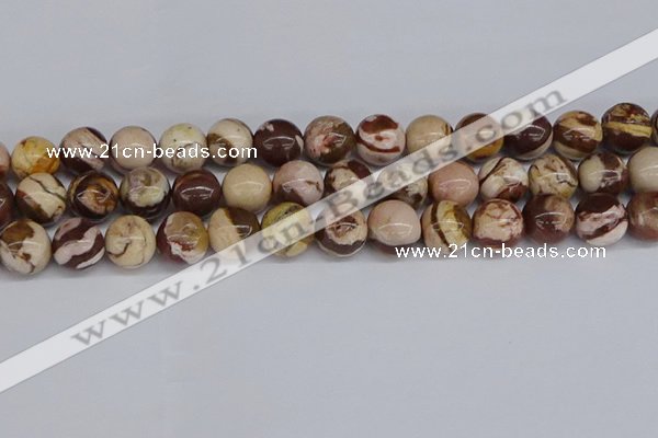 CZJ273 15.5 inches 10mm round zebra jasper beads wholesale