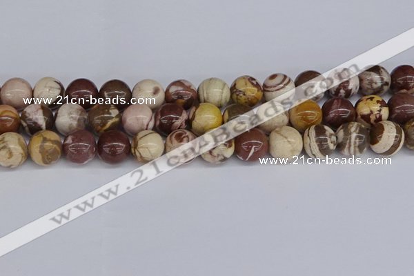 CZJ274 15.5 inches 12mm round zebra jasper beads wholesale