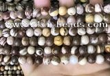 CZJ292 15.5 inches 8mm round brown zebra jasper beads wholesale