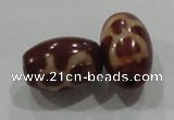 DZI06 5PCS 8*12mm oval loose Tibetan Agate Dzi Beads wholesale