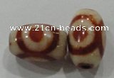DZI08 5PCS 8*12mm oval loose Tibetan Agate Dzi Beads wholesale