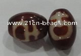 DZI10 3PCS 10*14mm oval loose Tibetan Agate Dzi Beads wholesale
