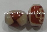 DZI12 3PCS 10*14mm oval loose Tibetan Agate Dzi Beads wholesale