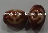 DZI15 3PCS 10*14mm oval loose Tibetan Agate Dzi Beads wholesale