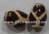 DZI16 3PCS 10*14mm oval loose Tibetan Agate Dzi Beads wholesale