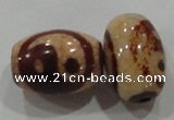 DZI19 3PCS 10*14mm oval loose Tibetan Agate Dzi Beads wholesale