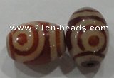 DZI20 3PCS 10*14mm oval loose Tibetan Agate Dzi Beads wholesale