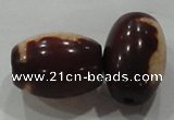 DZI21 3PCS 10*14mm oval loose Tibetan Agate Dzi Beads wholesale