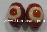 DZI23 2PCS 12*16mm oval loose Tibetan Agate Dzi Beads wholesale