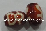 DZI24 2PCS 12*16mm oval loose Tibetan Agate Dzi Beads wholesale