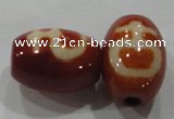 DZI25 2PCS 12*16mm oval loose Tibetan Agate Dzi Beads wholesale