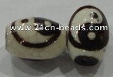 DZI29 2PCS 12*16mm oval loose Tibetan Agate Dzi Beads wholesale
