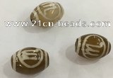 DZI307 10*14mm drum tibetan agate dzi beads wholesale