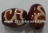 DZI31 2PCS 12*16mm oval loose Tibetan Agate Dzi Beads wholesale
