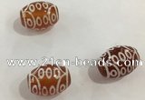 DZI366 10*14mm drum tibetan agate dzi beads wholesale