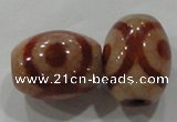 DZI38 2PCS 14*18mm oval loose Tibetan Agate Dzi Beads wholesale