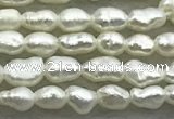 FWP150 14.5 inches 1.8mm - 2mm rice white freshwater pearl strands